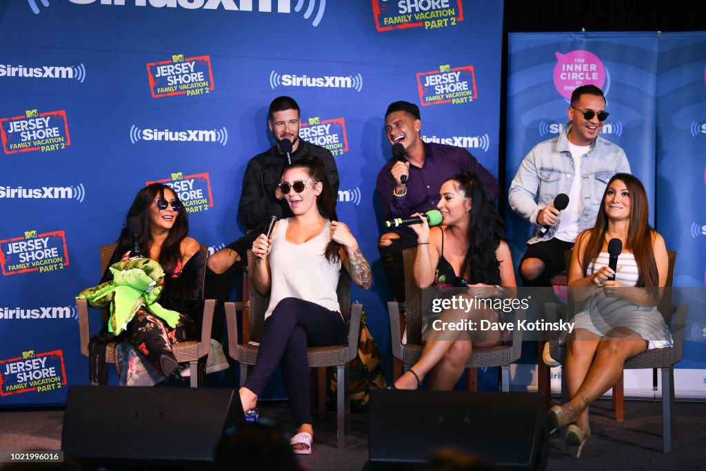 Jenny McCarthy's 'Inner Circle' Series On Her SiriusXM Show 'The Jenny McCarthy Show' With The Cast Of MTV's Jersey Shore Family Reunion Part 2