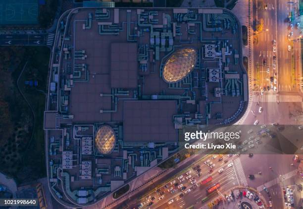 directly above the business building - zenith building stock pictures, royalty-free photos & images
