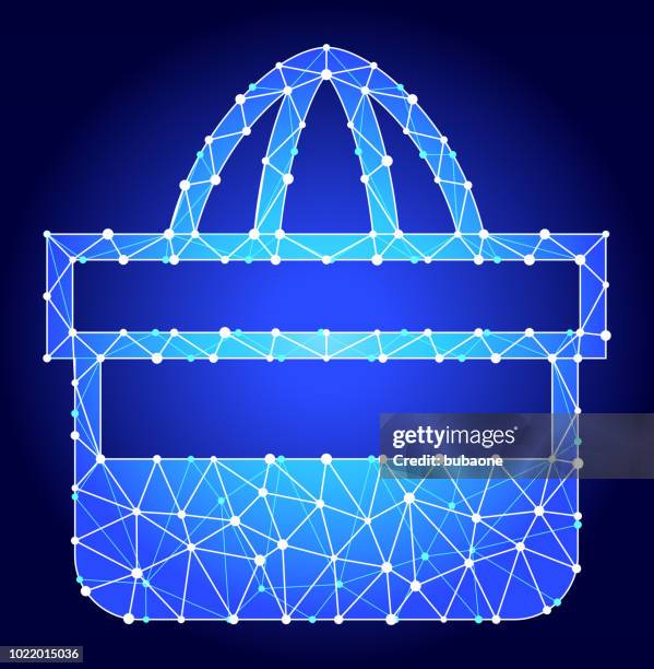 juice squeezer blue triangle node vector pattern - squeezing fruit stock illustrations