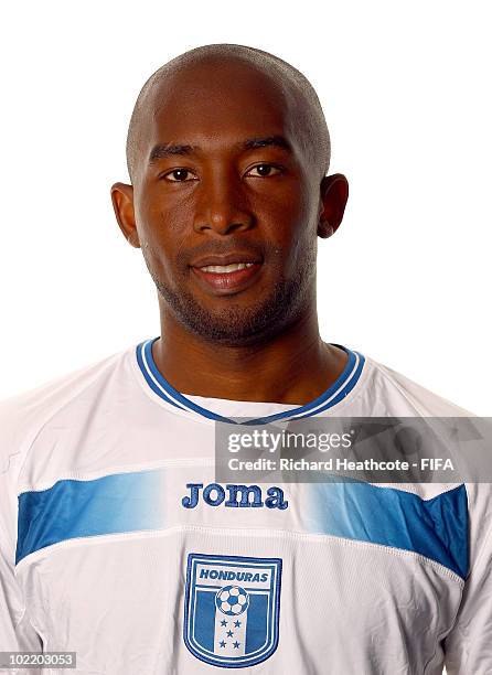 Jerry Palacios of Honduras poses during the official FIFA World Cup 2010 portrait session on June 18, 2010 in Johannesburg, South Africa.