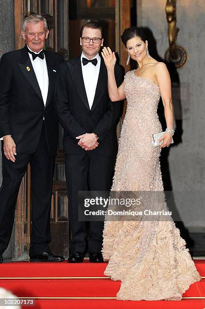 Princess Victoria of Sweden and fiance Daniel Westling attend the Government Gala Performance for the Wedding of Crown Princess Victoria of Sweden...