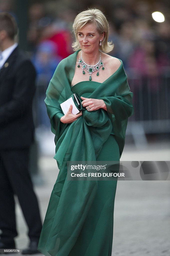 Princess Astrid of Belgium arrives for a