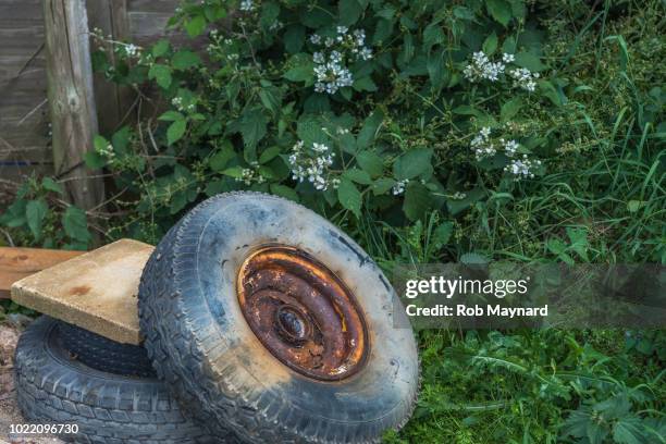 Rusted Wheel Support Rustic Wheel Barrow Photos and Premium High Res Pictures - Getty Images
