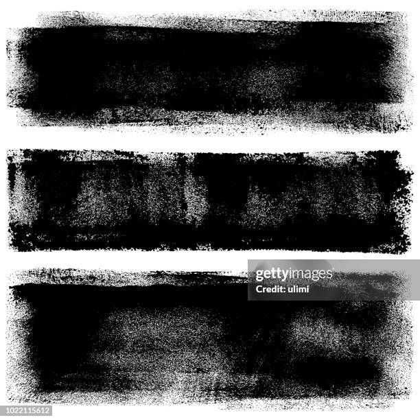 grunge design elements. paint roller strokes - rustic sign stock illustrations