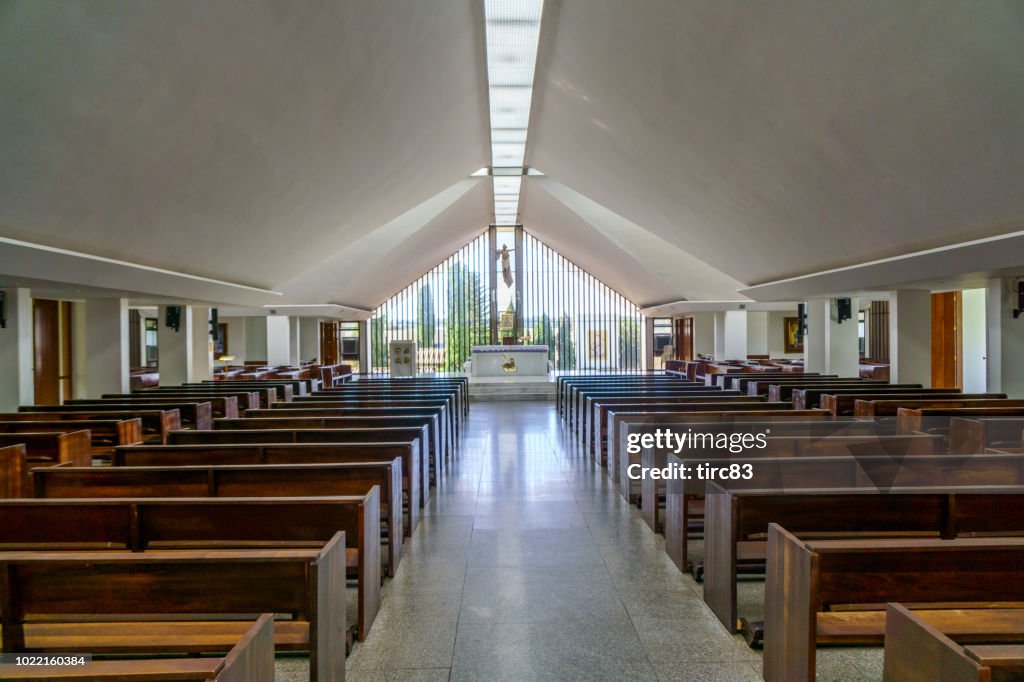 Modern Catholic Church Interior