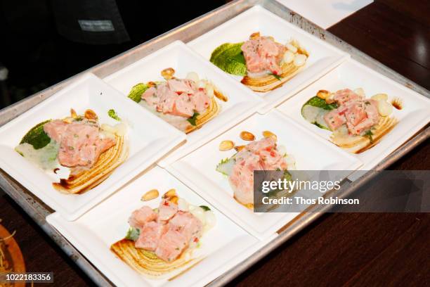 View of food during the Citi Taste Of Tennis gala on August 23, 2018 in New York City.