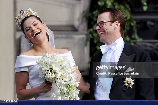 Crown Princess Victoria of Sweden, Duchess of Västergötland, and her husband Prince Daniel, Duke of Västergötland, meet the general public as they...