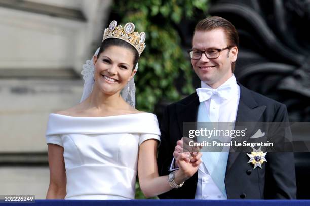 Crown Princess Victoria of Sweden, Duchess of Västergötland, and her husband Prince Daniel, Duke of Västergötland, meet the general public as they...