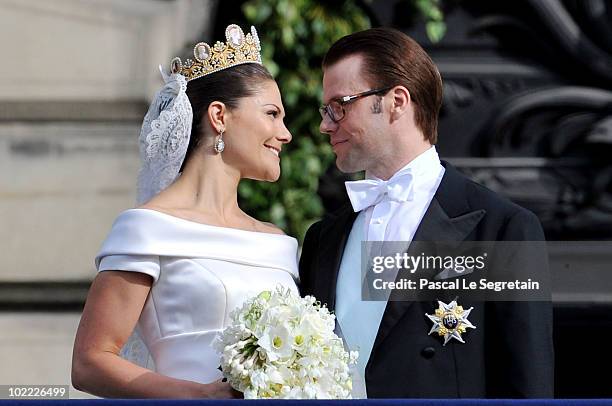 Crown Princess Victoria of Sweden, Duchess of Västergötland, and her husband Prince Daniel, Duke of Västergötland, meet the general public as they...