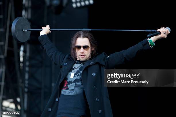 Myles Kennedy performs on stage at Hellfest Festival on June 19, 2010 in Clisson, France.