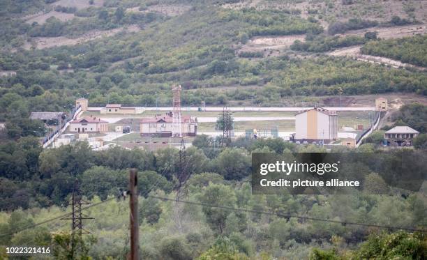 August 2018, Georgia, Odzisi: A Russian barracks lies behind the administrative border line to Abkhazia and South Ossetia. The European Monitoring...
