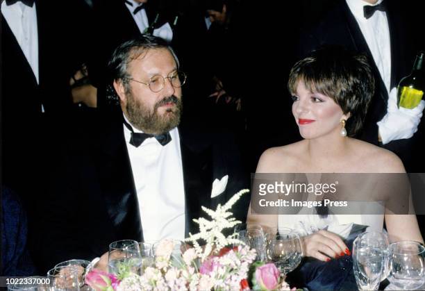 Gianfranco Ferre and Liza Minnelli circa 1988 in New York.