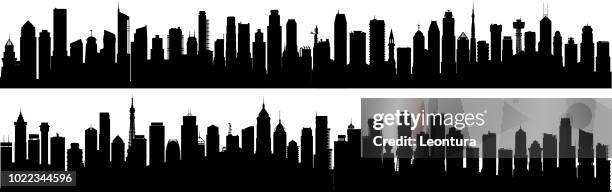 city (all buildings are complete and moveable) - phoenix home stock illustrations