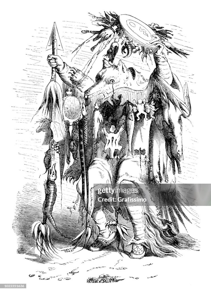 Native americans Apaches shaman dancing rain dance 1876