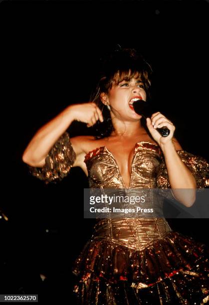 Paula Abdul in concert circa 1989 in New York.