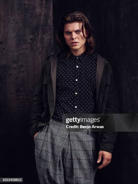 Actor Alex Høgh Andersen is photographed on July 25, 2017 for Vulken magazine in Los Angeles, California.