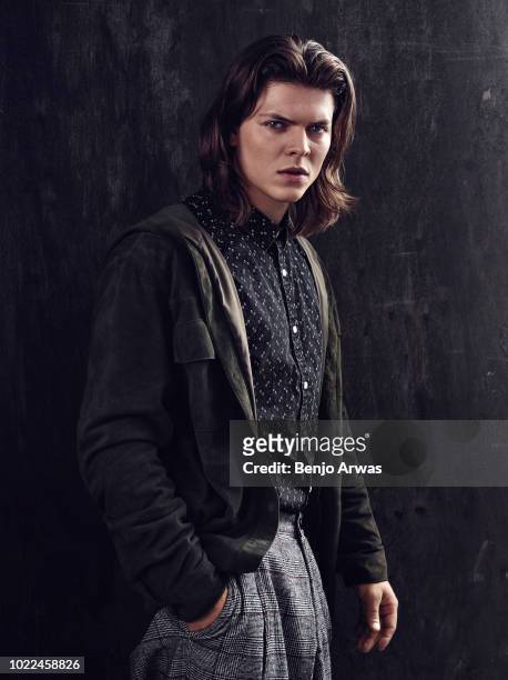 Actor Alex Høgh Andersen is photographed on July 25, 2017 for Vulken magazine in Los Angeles, California.