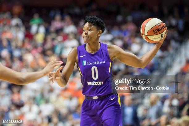 August 19: Alana Beard of the Los Angeles Sparks in action during the Connecticut Sun Vs Los Angeles Sparks, WNBA regular season game at Mohegan Sun...