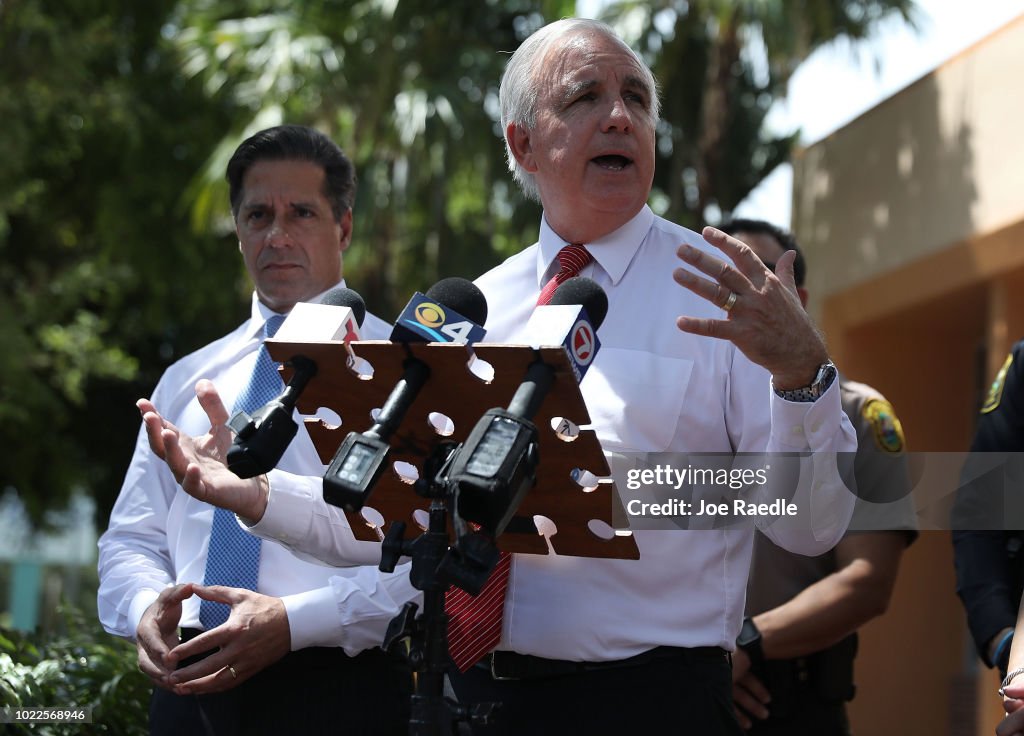 Miami Mayor Gimenez Gets Briefing On New Security Measures At Schools