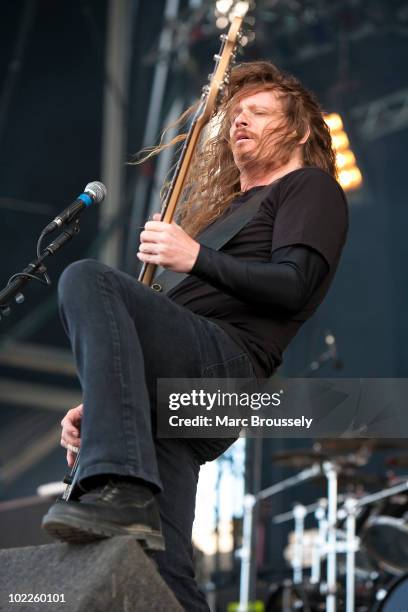 Gary Holt of Exodus performs onstage at Hellfest Festival on June 20, 2010 in Clisson, France.