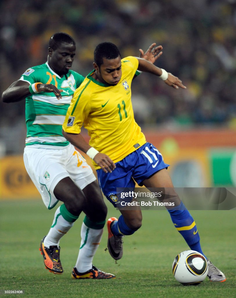 Brazil v Ivory Coast: Group G - 2010 FIFA World Cup