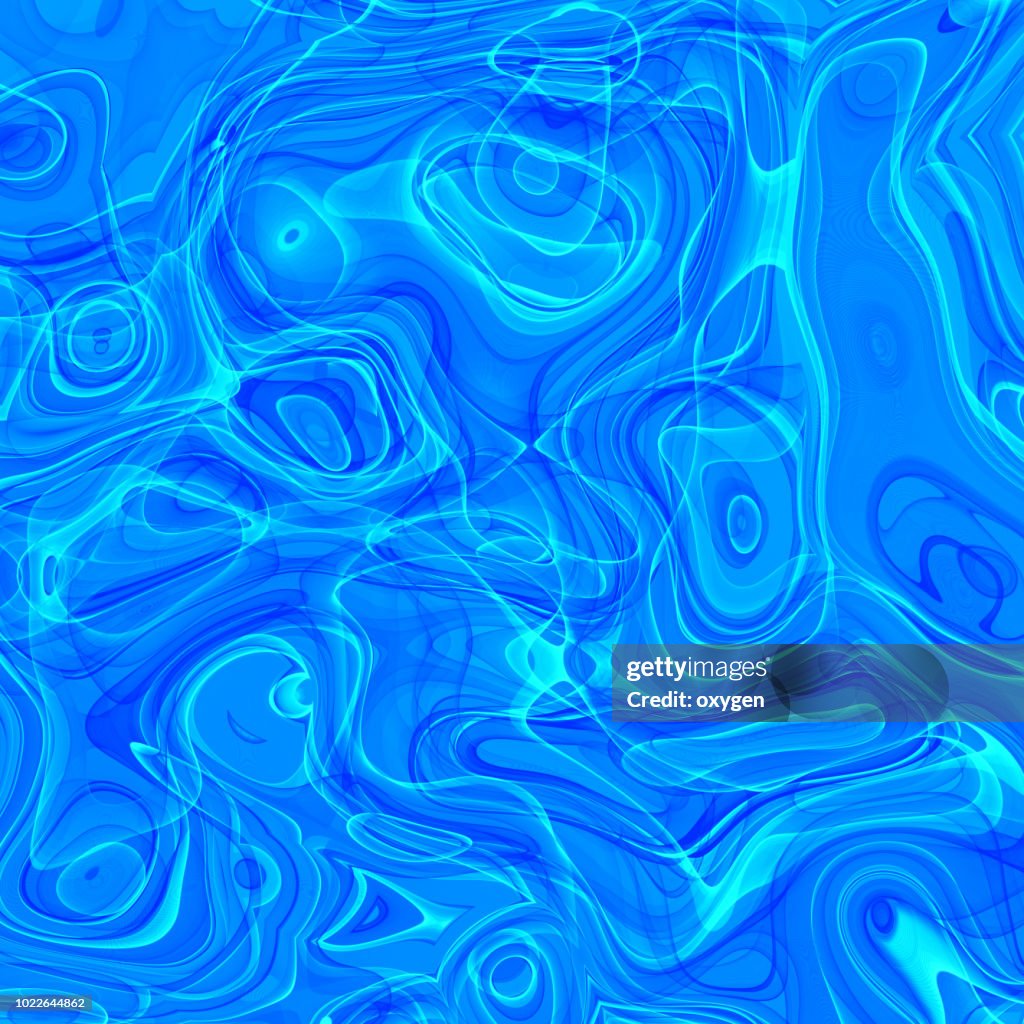 Abstract morphing Blue shapes background