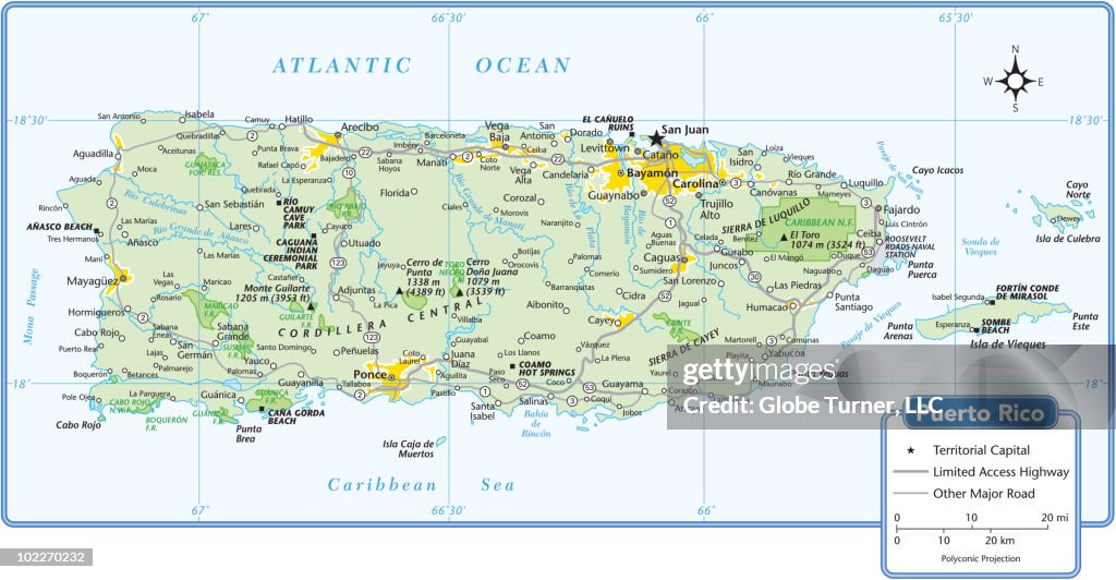 Pr State Puerto Rico Territory Map High-Res Vector Graphic - Getty Images