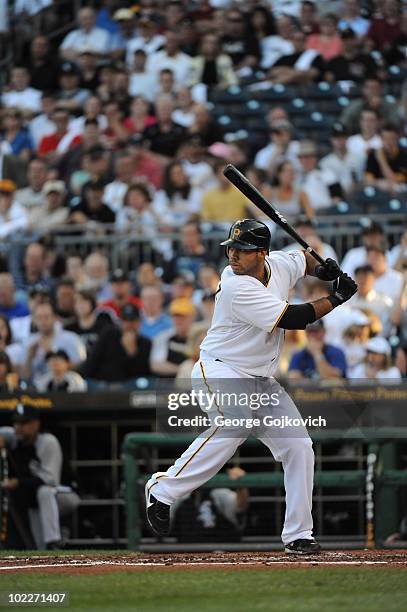 Third baseman Pedro Alvarez of the Pittsburgh Pirates bats during a game against the Chicago White Sox at PNC Park on June 17, 2010 in Pittsburgh,...