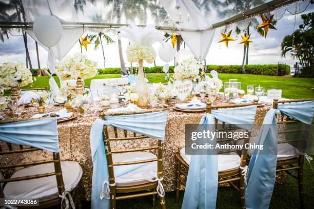 great gatsby wedding theme - luxury tent stock pictures, royalty-free photos & images