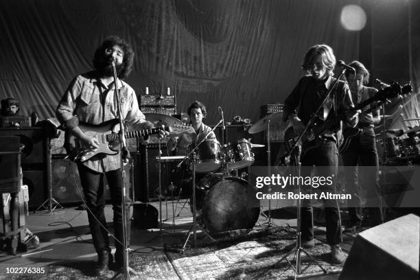 The Grateful Dead perform onstage at The Family Dog in Febuary 1970 in San Francisco, California.