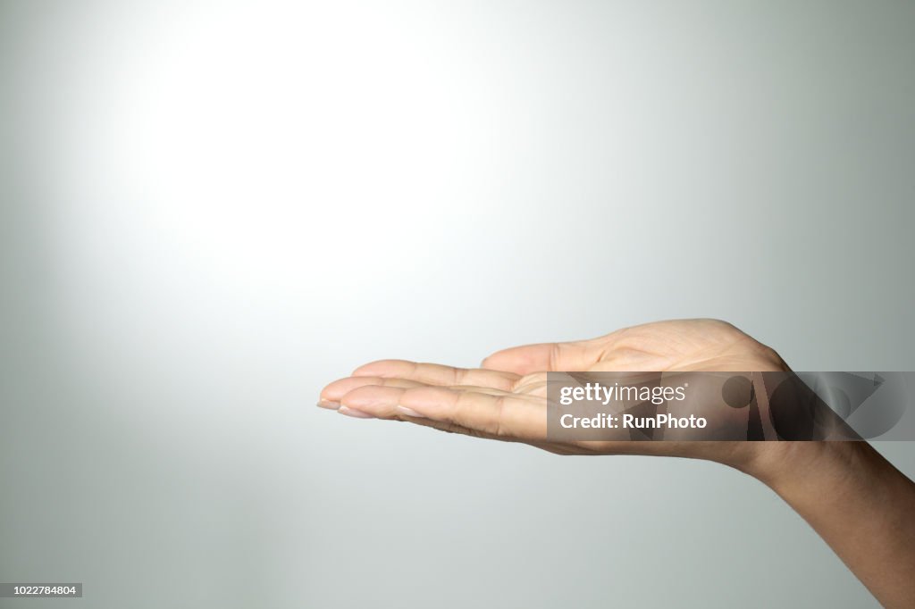 Palm up hand