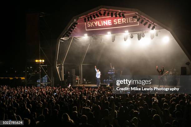 James Arthur performs at the Bristol Skyline Series on August 24, 2018 in Bristol, England.