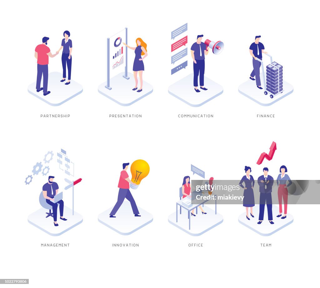 Business people set