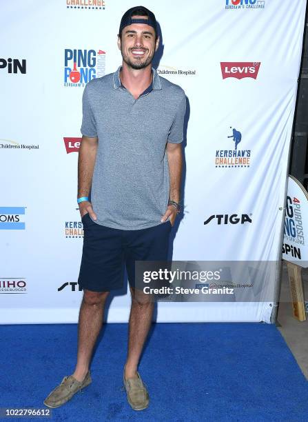 Ben Higgins arrives at the 6th Annual PingPong4Purpose at Dodger Stadium on August 23, 2018 in Los Angeles, California.