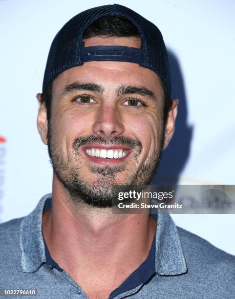 Ben Higgins arrives at the 6th Annual PingPong4Purpose at Dodger Stadium on August 23, 2018 in Los Angeles, California.