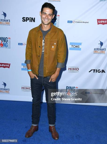 Wells Adams arrives at the 6th Annual PingPong4Purpose at Dodger Stadium on August 23, 2018 in Los Angeles, California.