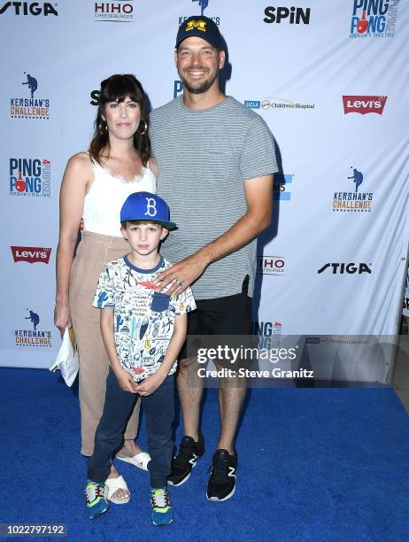 Rich Hill arrives at the 6th Annual PingPong4Purpose at Dodger Stadium on August 23, 2018 in Los Angeles, California.