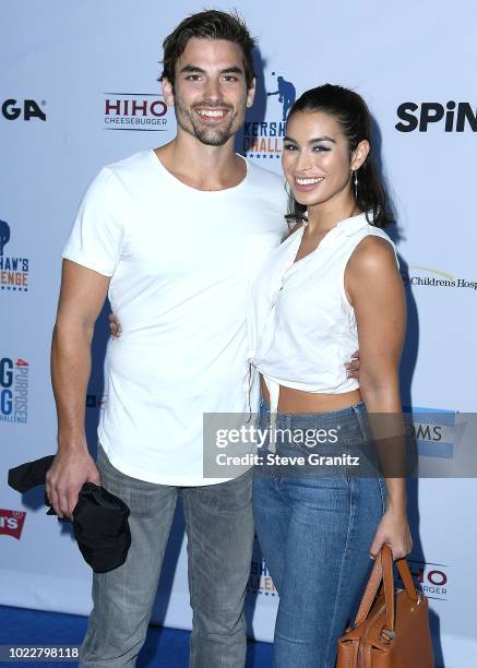 Jared Haibon, Ashley Iaconetti arrives at the 6th Annual PingPong4Purpose at Dodger Stadium on August 23, 2018 in Los Angeles, California.