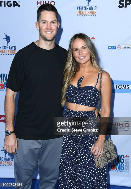 Alex Wood arrives at the 6th Annual PingPong4Purpose at Dodger Stadium on August 23, 2018 in Los Angeles, California.