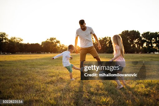 Family soccer game Family soccer game