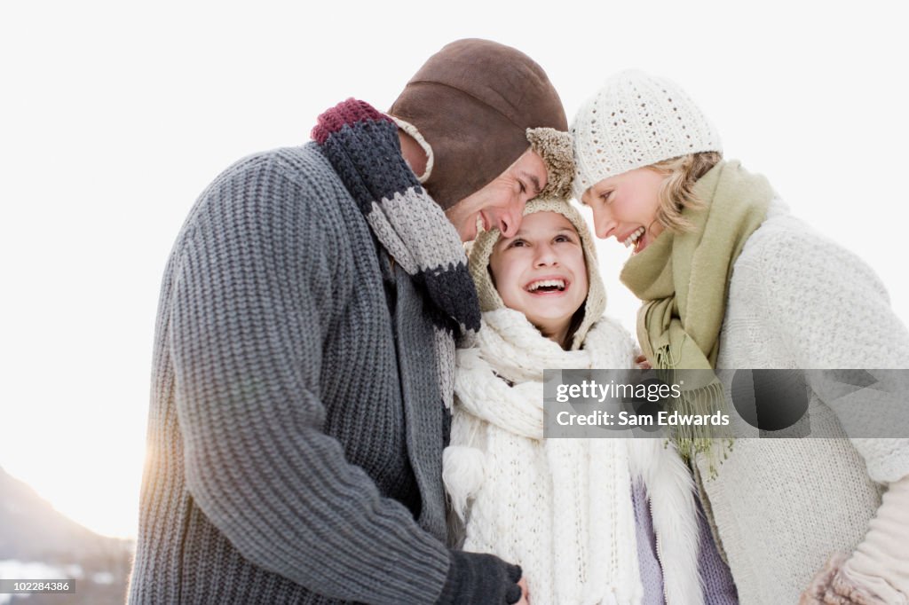 Family laughing