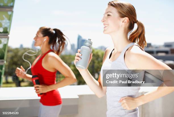 Running Meet Friend Friends Running Together High-Res Stock Photo - Getty Images