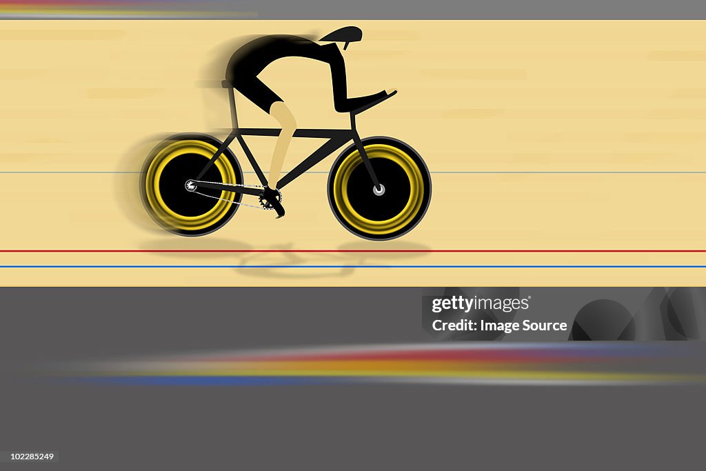 Illustration of cyclist