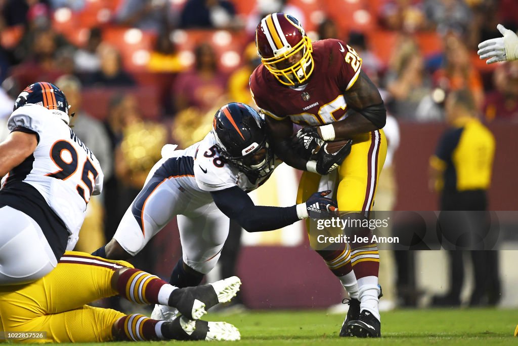 Denver Broncos vs the Washington Redskins
