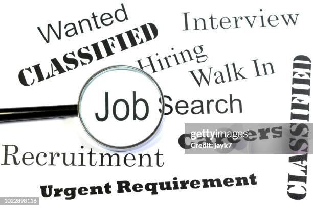 job search - classified stock-fotos und bilder