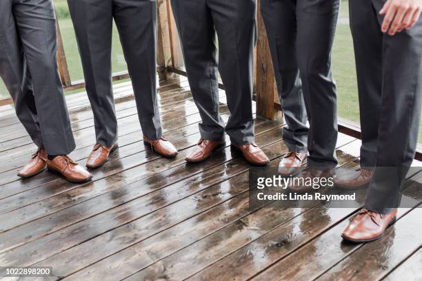 groomsmen shoes - wedding shoes stock pictures, royalty-free photos & images