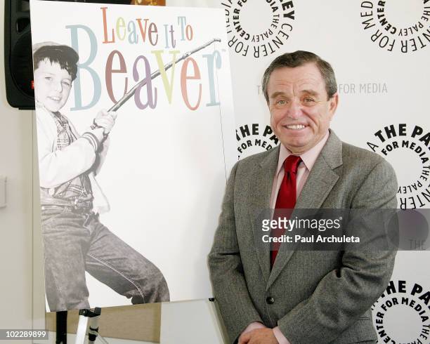 Actor Jerry Mathers arrives at the Paley Center for Media's PaleyFest: Rewind - "Leave It To Beaver" at The Paley Center for Media on June 21, 2010...