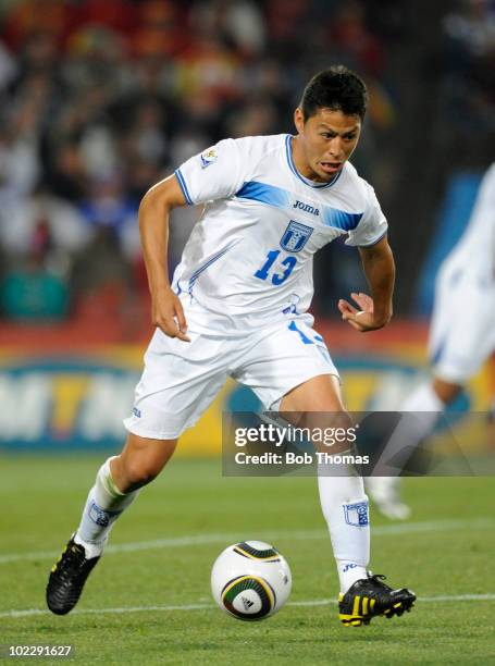 Roger Espinoza of Honduras during the 2010 FIFA World Cup South Africa Group H match between Spain and Honduras at Ellis Park Stadium on June 21,...