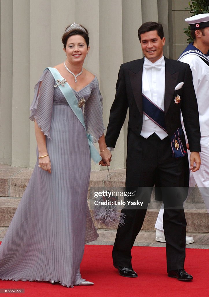 Crown Prince Frederik of Denmark and Australian Born Lawyer Mary Donaldson are Wed at the Vor Frue Kirke Cathedral in Central Copenhagen