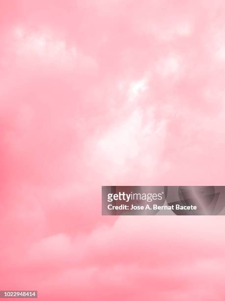 background of forms and abstract figures of smoke and steam of colors on a white and pale pink background. - dessin au pastel photos et images de collection